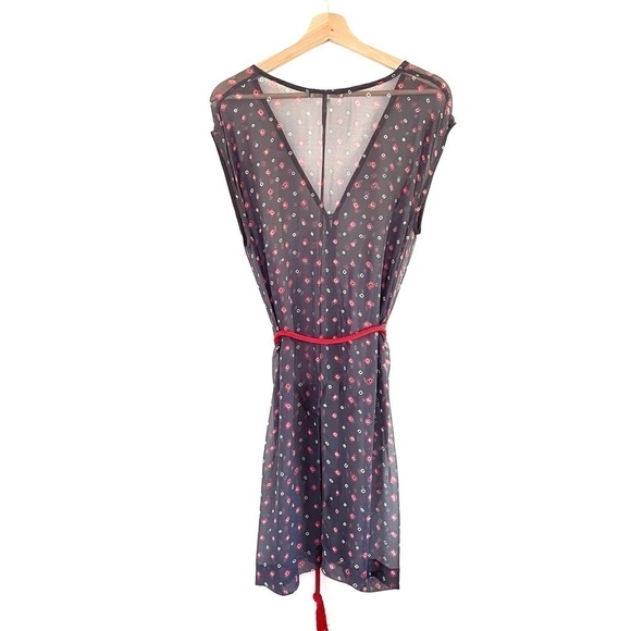 Anthropologie Corey Lynn Calter Sheer Button Front Beach Coverup Dress Medium - Picture 2 of 15